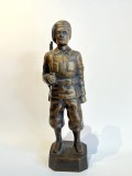 Bronze figur af friheds kmper