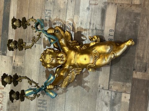 Engel med lysestager