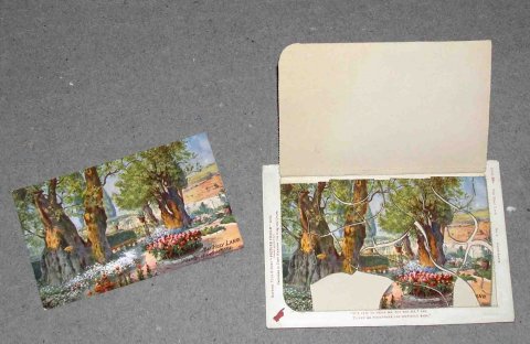 Tucks puzzle postcard, The holy land. no 2