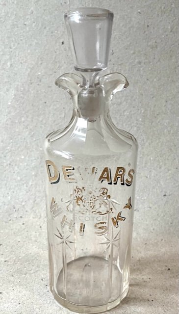 Dewars whiskey reklame karaffel