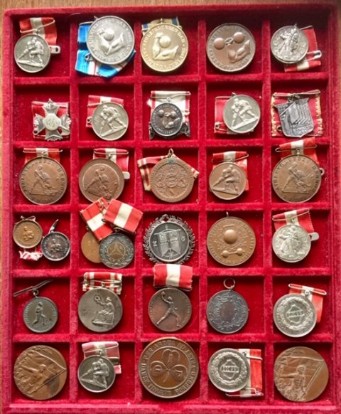 Samling sportsmedaljer