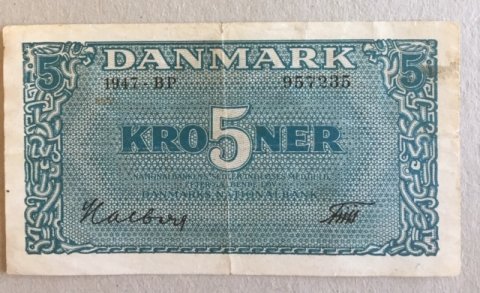 Danmark 5 kr 1947
