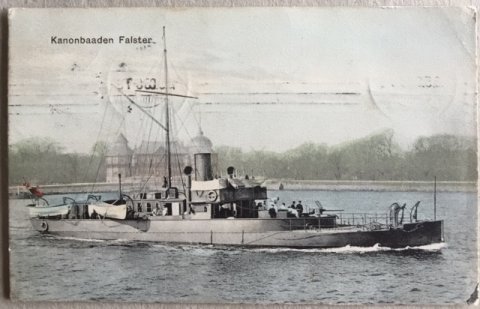 Kanonbaaden Falster. 1908
