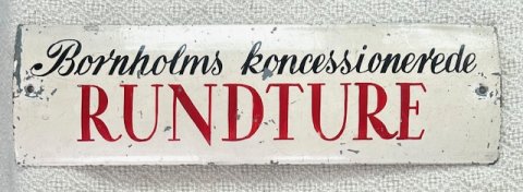 Bornholmsk busskilt