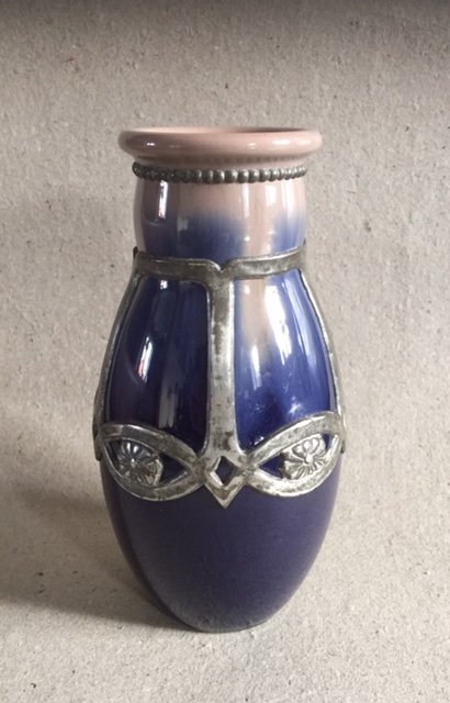Tin monteret Michael Andersen vase