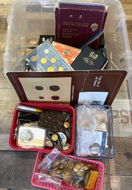 Oprydning, Diverse udenlandske mnter tokens mm.