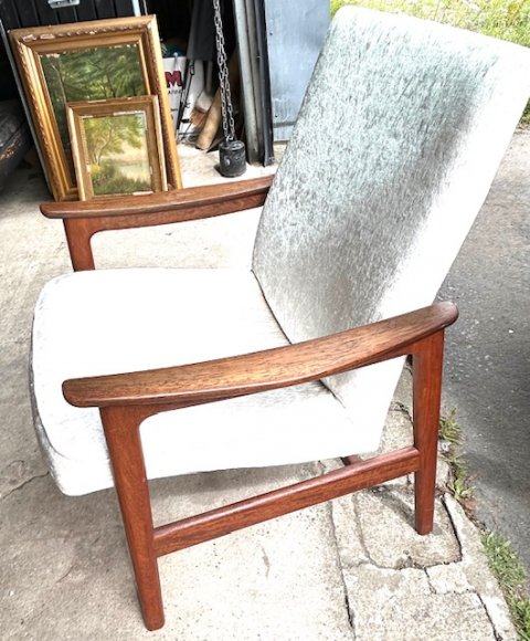 Erik Kirkegaard teak lnestole