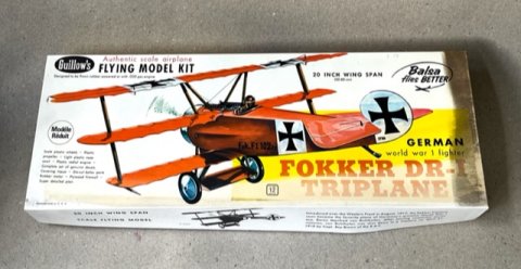 Guillows  Fokker DR-1  modelfly