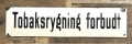 Tobaksrygning forbudt