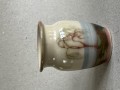 Hjorth vase med marmorglasur
