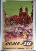 Otto Nielsen SAS plakat. Rom