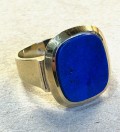 Signet ring med Lapis lazuli