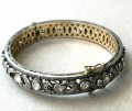 Armring med antik slebne diamanter