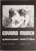 Edvard Munch plakat 1974