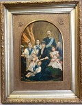 Kong Fr.8 med familie, tryk