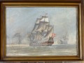 Maleri af, Sslaget i Kge bugt 1677