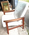 Erik Kirkegaard teak lnestole